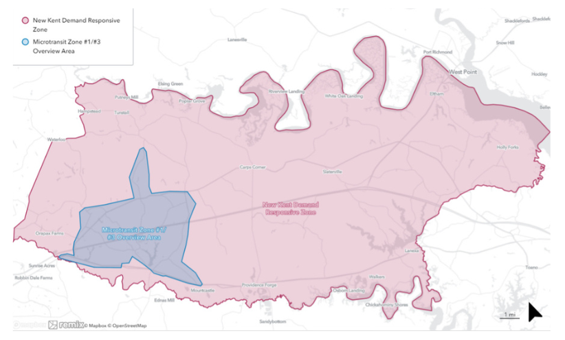 Map of New Kent VA